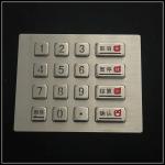 Buy cheap Stainless Steel Metal Numeric Keypad Waterproof For Self Service / Car Washing Machine from wholesalers