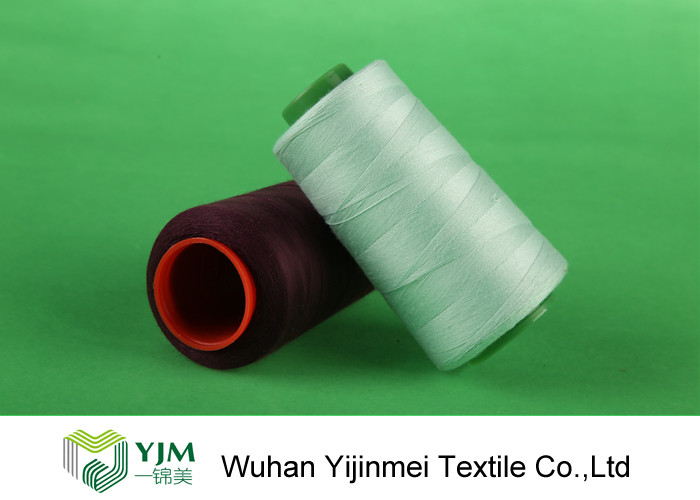 Ne 40/2 Dyed 100 Spun Polyester Sewing Thread With 100% PES Short Staple Fiber