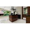 Buy cheap Sleek Durable And Customizable Modern Walnut-Style Stainless Steel Kitchen Cabinet from wholesalers