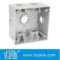 Buy cheap Powder Coated 3 Holes Two Gang Weatherproof Electrical Boxes product