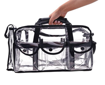 Multifunctional Large Capacity Travel Handle Make Up Clear PVC Cosmetic Bag