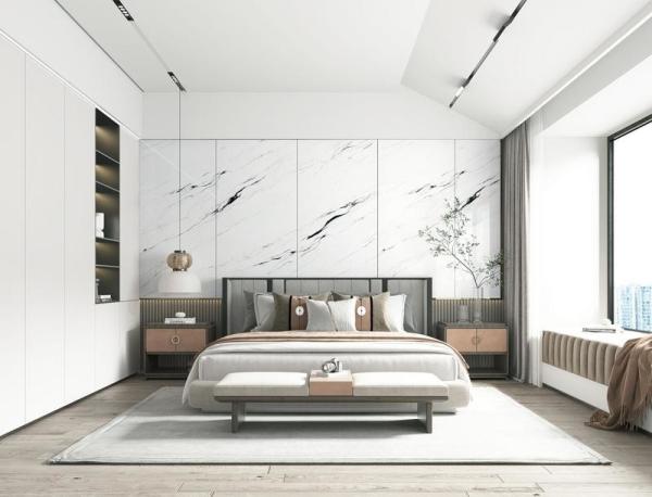 White Carrara Decorative Polished Glazed Porcelain Tiles And Indoor Floor Tile