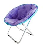 Padded Cushion Moon Saucer Leisure Steel Camping Chair