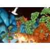 Buy cheap Interactive Landscape Painting Fabric Chinese Lanterns Hand Carved Display For Gallery from wholesalers