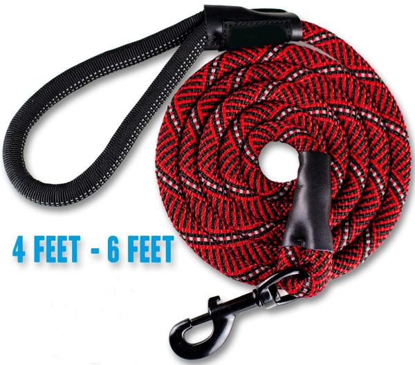 Buy cheap 100% Reinforced Nylon Reflective Rope Dog Leash Chew Resistant For Medium Large Dogs from wholesalers