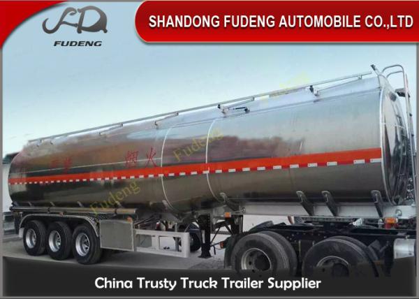 Buy cheap 45 cbm FUWA axle petrol fuel tanker semi trailer aluminium alloy sale from wholesalers