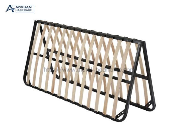Buy cheap 5ft Foldable Platform Bed Frame , Queen Bed Frame With Wood Slats from wholesalers