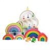 Buy cheap Educational 35cm 7cm Wooden Blocks Toys Rainbow Stacking Blocks from wholesalers