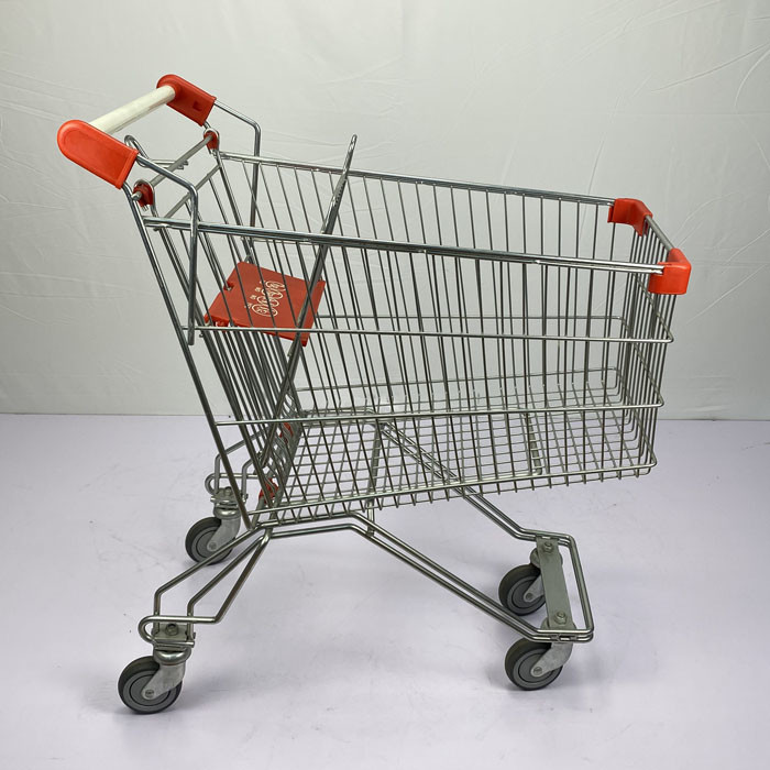 Russian Type Metal Shopping Trolley 125L Supermarket Grocery Trolly Cart