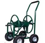 Industrial Metal 4 Wheel Hose Reel Mobile Cart For Outdoor Storage And Tool