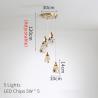 Buy cheap Modern diamond crystal pendant lights living dining room bedroom kitchen indoor lighting(WH-NC-44) from wholesalers