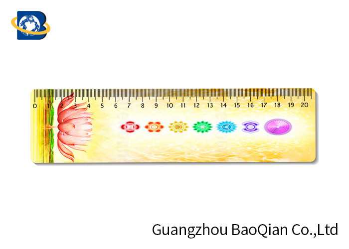 OEM PVC Plastic Rulers Printed , 3DCustom Lenticular Printing Measuring Straight Ruler