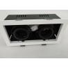 Buy cheap Double - Head Tiltable MR16 LED Recessed Downlight Max 2*50W For Pharmacy . Bank from wholesalers