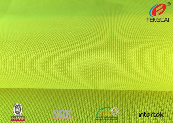 Buy cheap Durable Reflective Fluorescent Material Fabric , Green Reflective Fabric Clothing from wholesalers