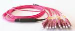 Trunk Harness MPO OM4 LC Fan Out Fiber Optic Patch Cord