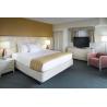 Buy cheap Fashion Design of Hotel room Interior Furniture by White painting Queen Bed with Side table and Storage Chest of Drawers from wholesalers
