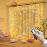 Buy cheap Remote LED String Lights Curtain USB Battery Fairy Lights Garland Led Wedding Party Christmas For Window Home Outdoor De from wholesalers