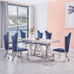 180cm Stainless Steel Dining Table