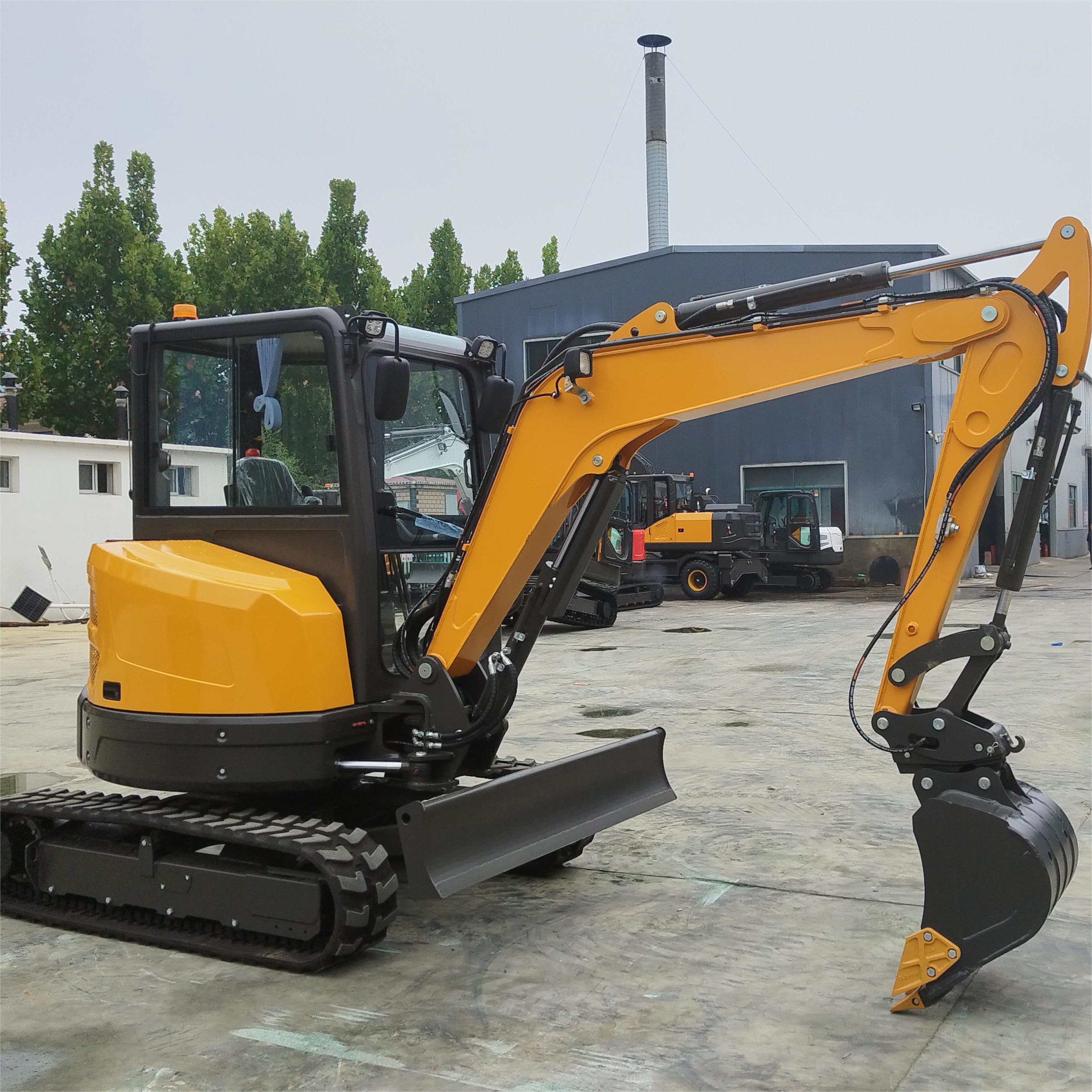 8820 Pounds Micro Mini Excavator Real 4 Ton Class Yellow Red Green White Colors