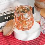 Custom Luxury Design Metal Lace Decal Decoration Candle Holder Rose Gold Scented