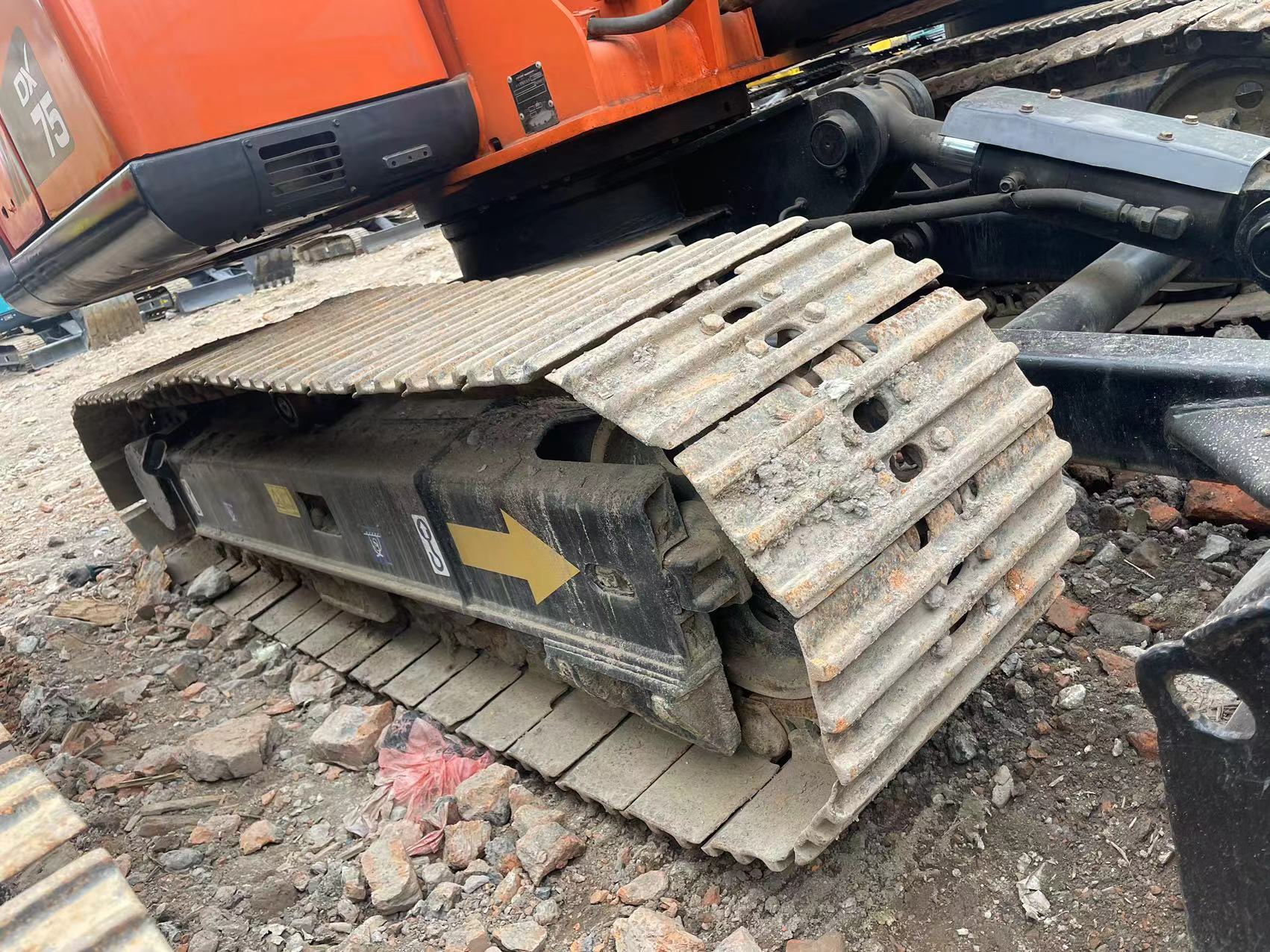 Good performance excavator Doosan DX75 small digger used machinery 6 tons excav sale for mini the excav best