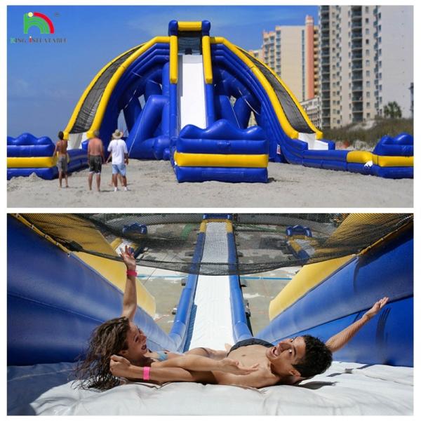 Buy cheap High Quality Giant Adults 3 Lane Trippo Water Slide Inflatable Commercial from wholesalers