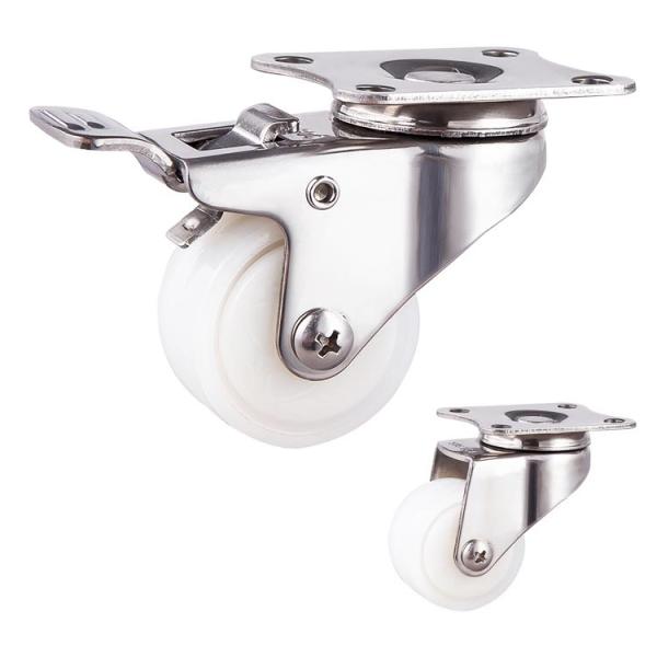 Buy cheap 2 Inch Rustproof 110LBS Capacity Double Locking Swivel Plate Stainless Steel Casters from wholesalers