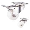 Buy cheap 50KG Capacity 50x22mm White Stainless Steel Threaded Stem PA Wheel With Covers from wholesalers