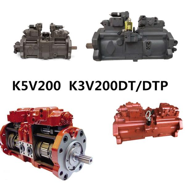 Kawasaki K5V200 Excavator Hydraulic Pump K3V200DT / DTP For Machinery Repair