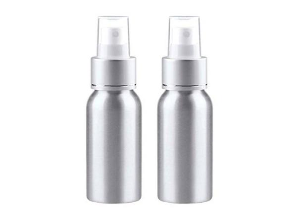 Buy cheap Free Sample Aluminum Sunscreen Spray Bottle 100ml 120ml With Fine Mist Sprayer from wholesalers