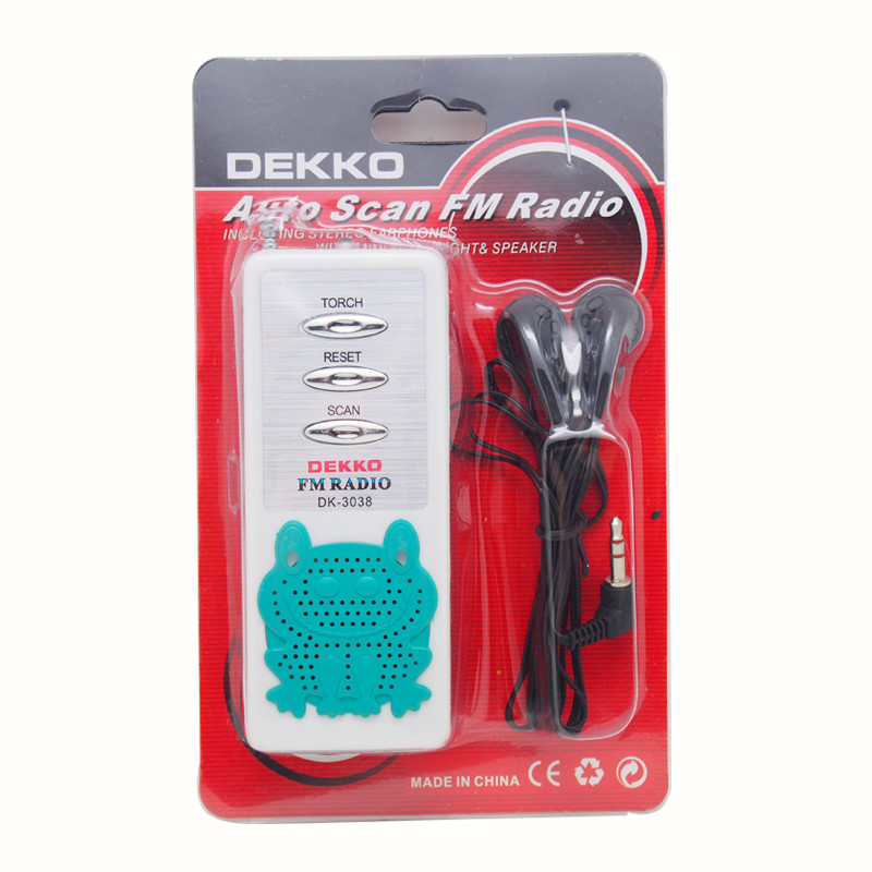 Portable Outdoor Wireless Radio System DC3V Battery Powered FM Plastic ABS