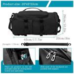 Unisex Waterproof Travel 4 In 1 Sports Gym Bag With Wet Pocket Shoes Compartment