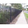 Buy cheap 2.4m X 2.4m SHS 65mm Tube Black Garrison Garden Fence Panels Security Spear Top Tubular Steel Fencing from wholesalers