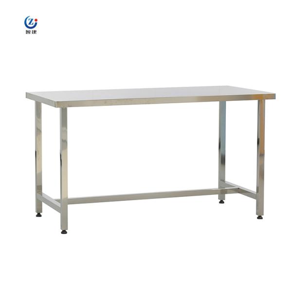 Buy cheap Silver Stainless Steel Lab Bench 850mm Height Workstation Table Firm Structure from wholesalers