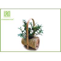 Buy cheap Attractive Indoor Bamboo Flower Pots For Various Succulents Plants product