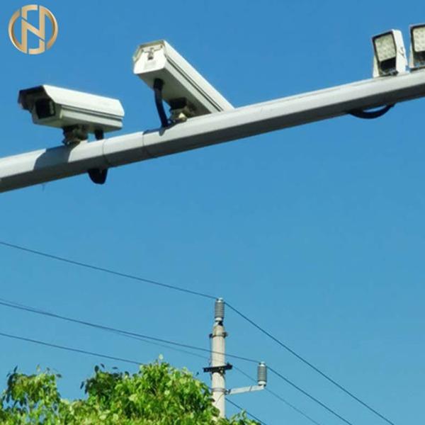 Buy cheap Q235B Galvanized Steel 5M Surveillance Camera Pole from wholesalers