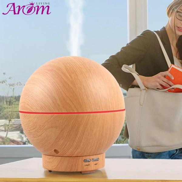 Buy cheap 400ML Round Ultrasonic Light Wood Grain Cool Mist Humidifier For Home from wholesalers
