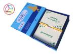 Elegant Custom Card Printing Gold Silver Foil Emboss Finishing White Paper