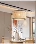Rattan chandelier restaurant modern minimalist creative living room bedroom