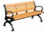 Durable Outdoor Cast Iron Decor , Wood Cast Iron Bench Ends For Public Places