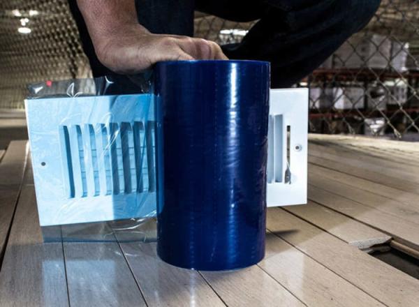 Quality 48'' Open Ductwork And HVAC Protective Film High Tack Sealing Wrap for sale