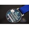Buy cheap Transparent Color Zinc Alloy Award Medals Antique Silver Plating With Ribbon from wholesalers
