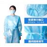 Buy cheap Blue Gown Disposable Non Woven PP PE Hooded Disposable Protective Gown from wholesalers