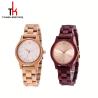 Buy cheap Customized Small Face Wooden Wrist Watch For Ladies Sandalwood Strap from wholesalers