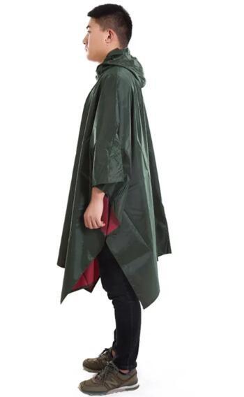 Buy cheap Olive Green OXFORD Fabric Heavy Duty Rain Poncho Comfortable Rainwear from wholesalers