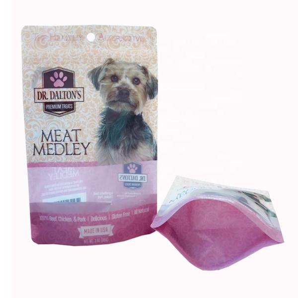 Buy cheap 250g Custom printed Plastic Dog Pet Food Packaging Bag with Zipper and window from wholesalers