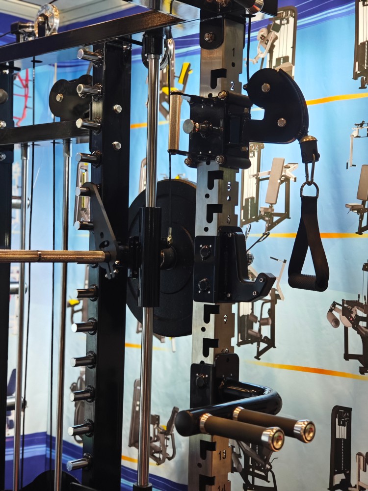 Complete Strength Training System: Power Cage, Squat Rack, and Multi-Functional Smith Machine