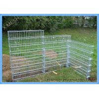 Buy cheap Heavy Galvanized Welded Gabion Baskets , Garden Rock Gabion Baskets Canal Lining product