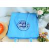 Buy cheap Blue Color Non Woven Tote Bags , Non Woven Shopping Bag Tinfoil Paper Lining Zipper from wholesalers