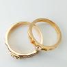 Buy cheap Creative Wedding Party 10g Engagement Rings Couple Set Gold from wholesalers